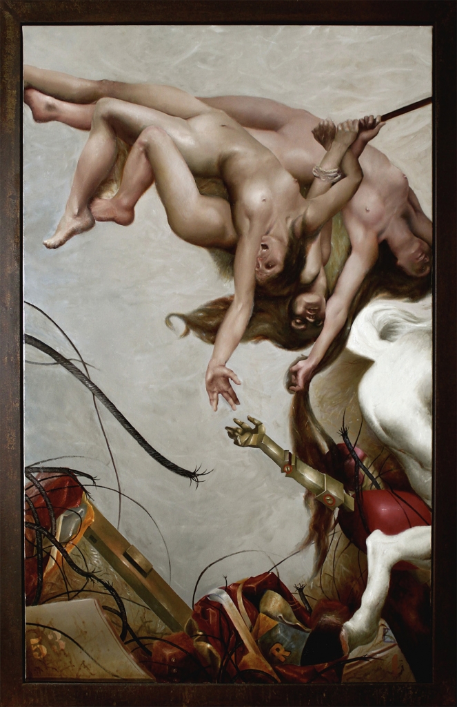 Antoine Verdier - Posthumana Vanitas #1 - Panel 1 - Oil on canvas