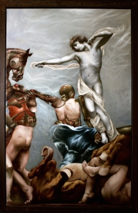 Posthumana Vanitas #1 - Panel 3 - Oil on canvas - 54.7 x 51.1 inches