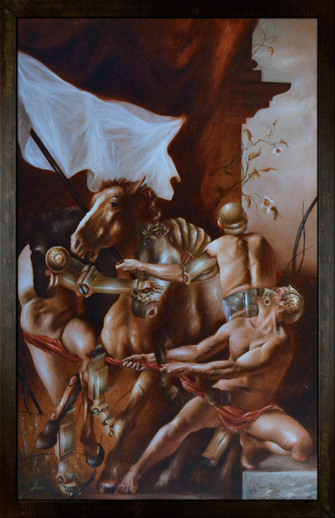 Antoine Verdier - Posthumana Vanitas #2 - Panel 2 - Oil on canvas